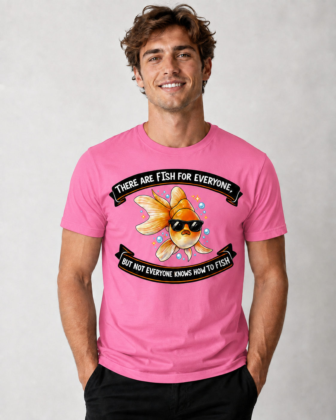 There Are Fish for Everyone Funny Fishing T-Shirt – Cool Goldfish Graphic Tee unisex
