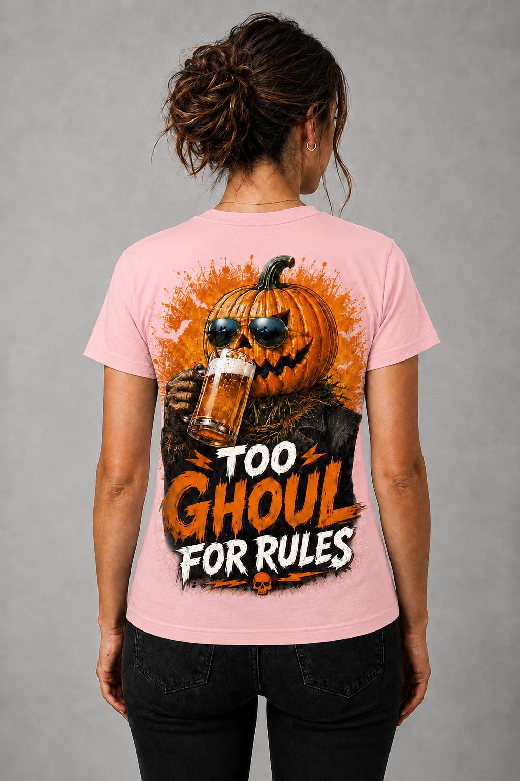 Too Ghoul for Rules Halloween Pumpkin Graphic Collections T-Shirt unisex