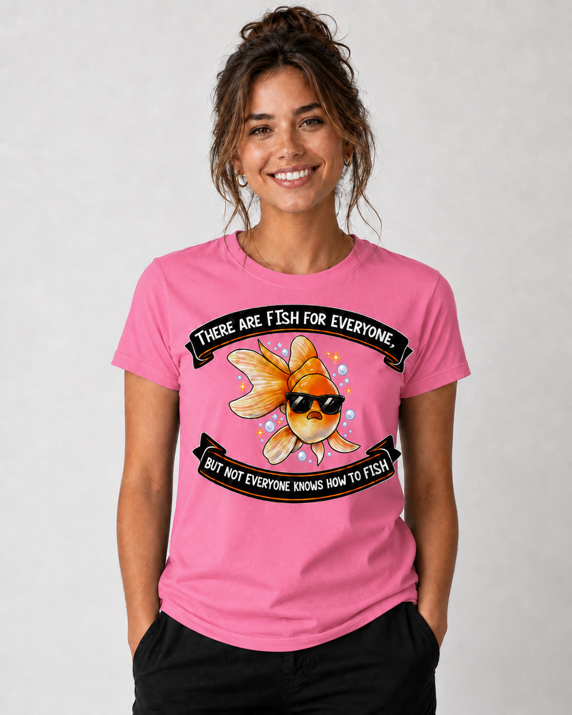 There Are Fish for Everyone Funny Fishing T-Shirt – Cool Goldfish Graphic Tee unisex