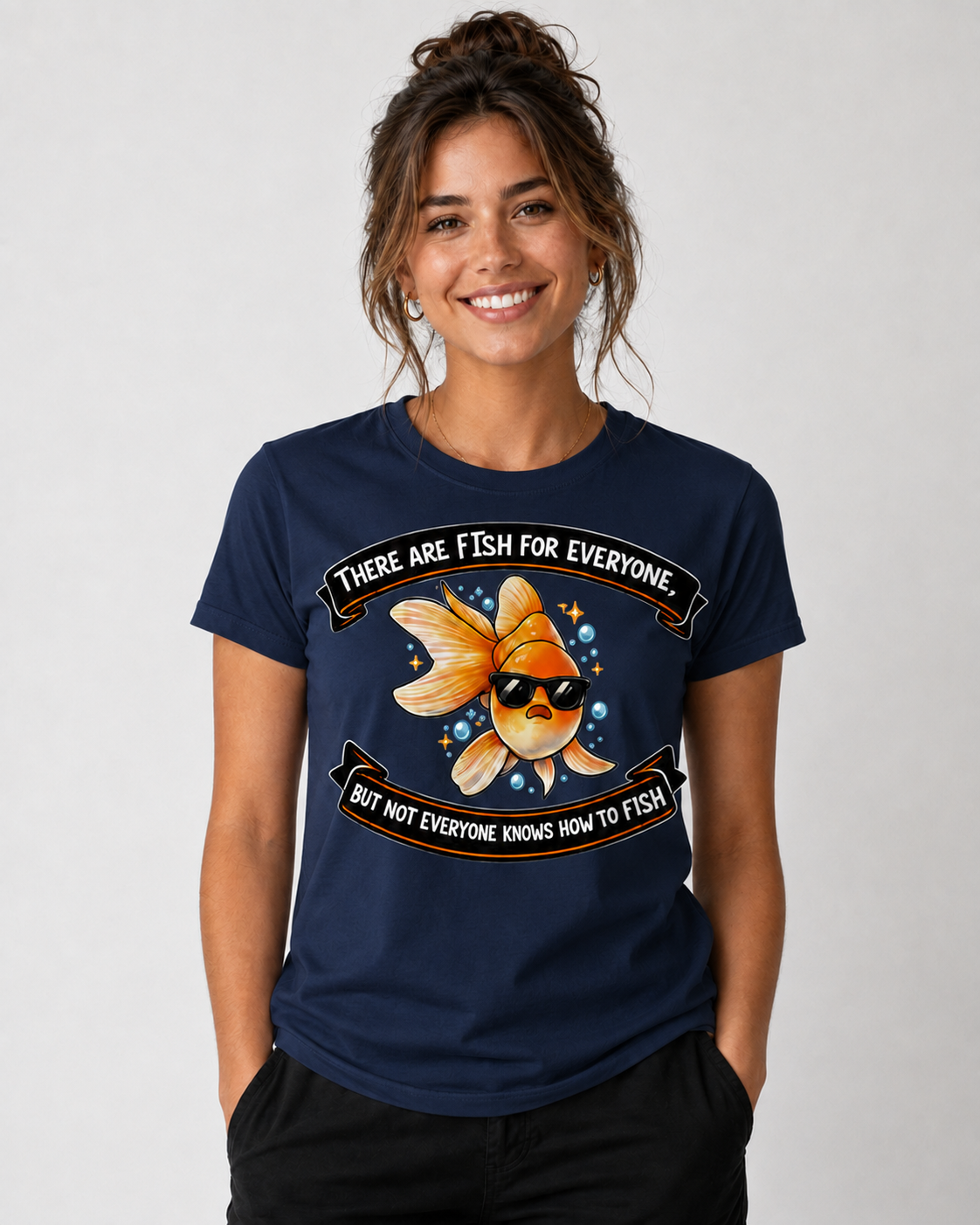 There Are Fish for Everyone Funny Fishing T-Shirt – Cool Goldfish Graphic Tee unisex