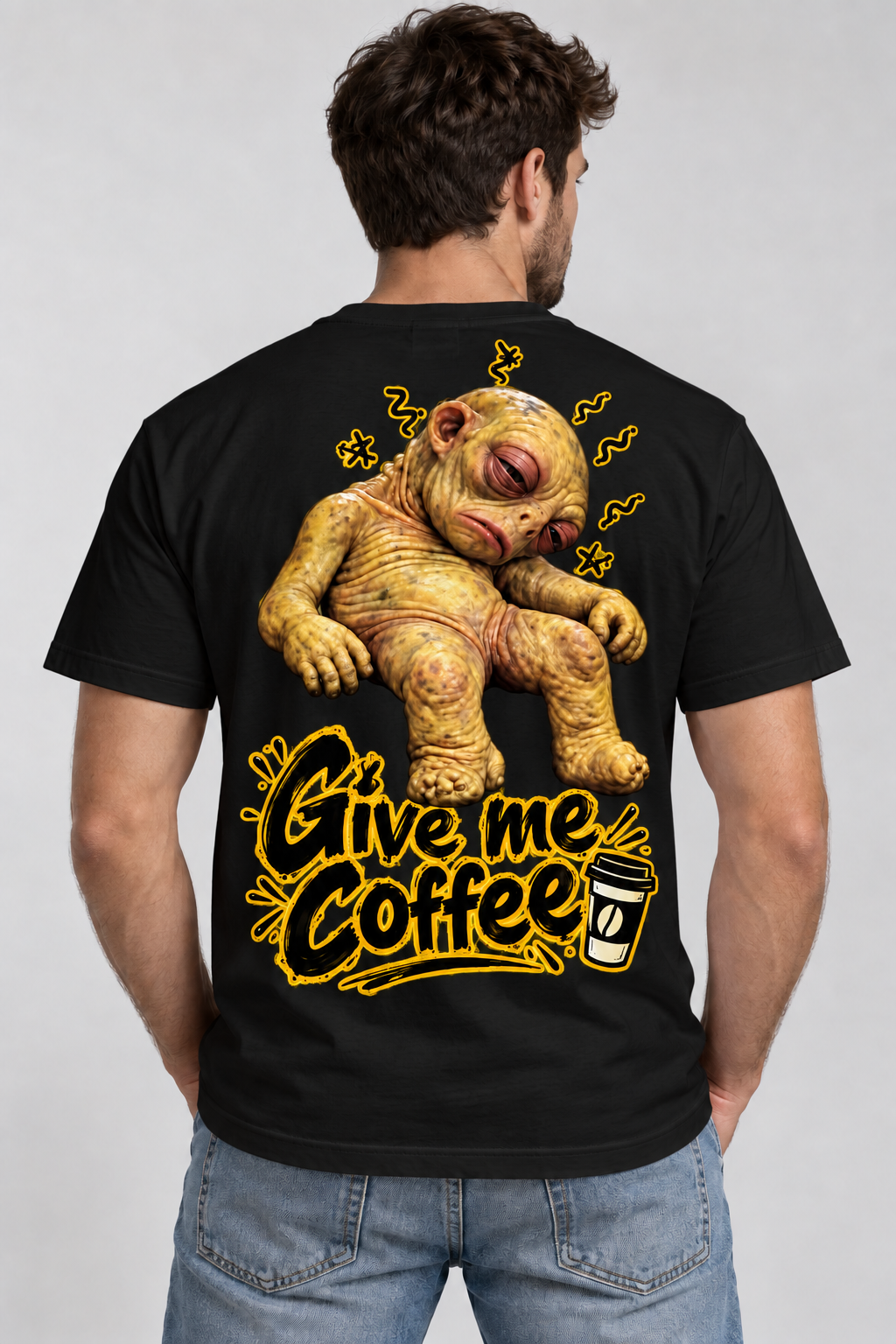 Give Me Coffee Funny Alien