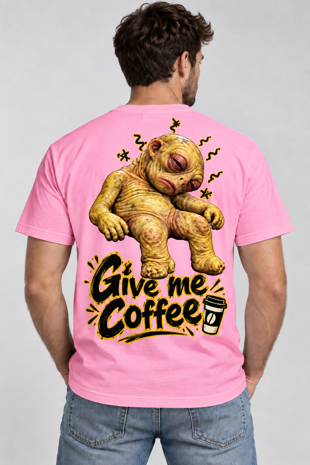 Give Me Coffee Funny Alien