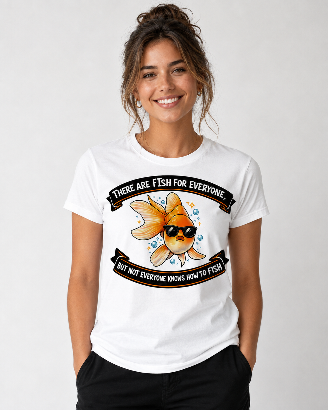 There Are Fish for Everyone Funny Fishing T-Shirt – Cool Goldfish Graphic Tee unisex